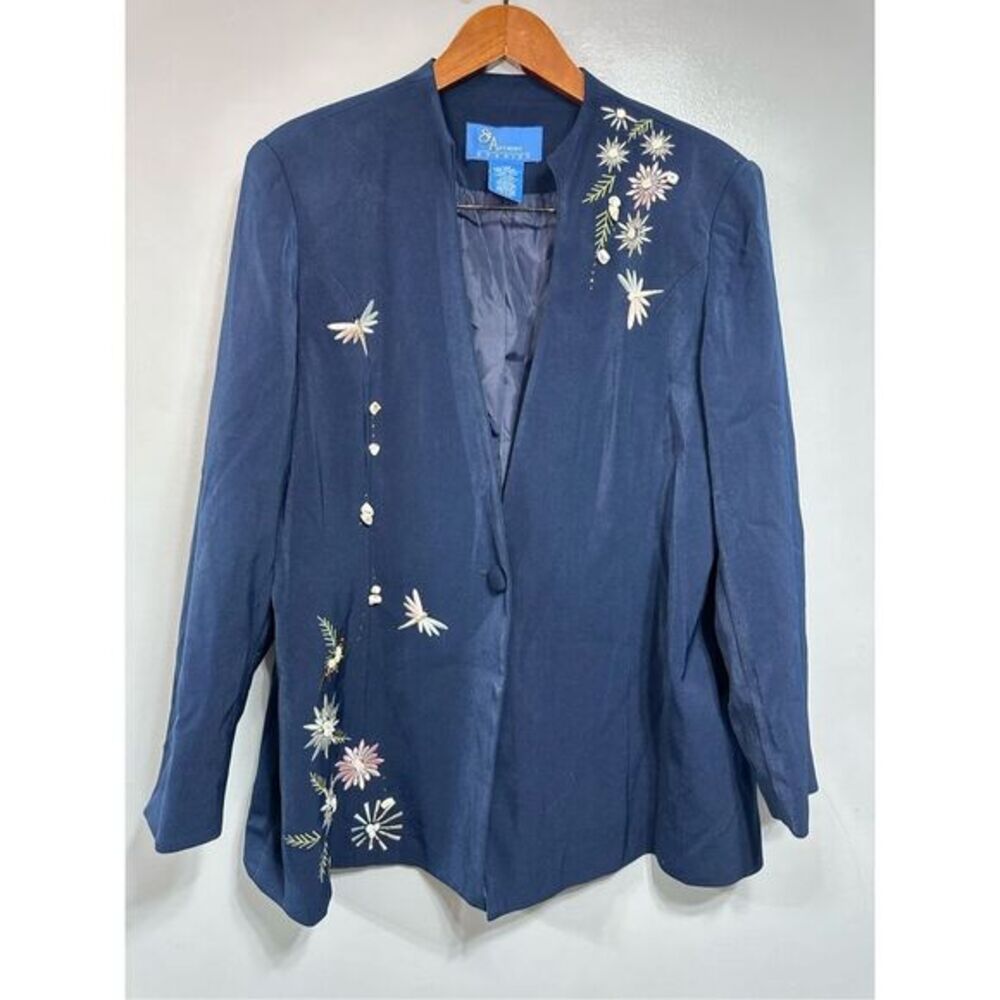 St. Anthony Evening Jacket Blazer sz 20W Shell Embellished NEW #E928